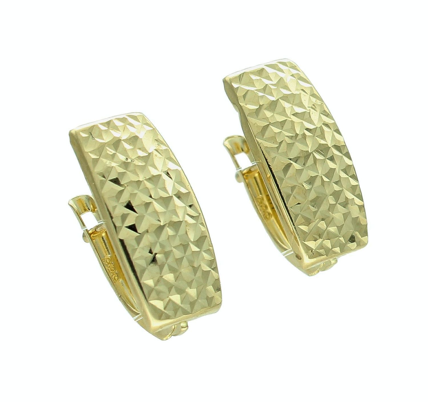 Złote kolczyki damskie 585 klasyczne angielskie diamentowane.jpg